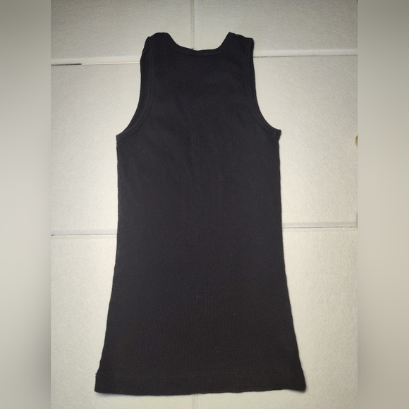 Black Tank Top with White Graphic Size M #360 - Picture 2 of 5
